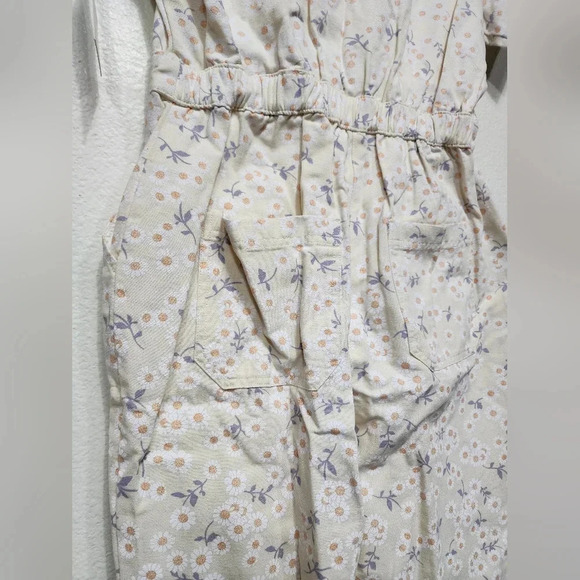 RVCA Nightshift Womens Floral Jumpsuit L NWT Utility Fall Outdoors - Picture 12 of 12